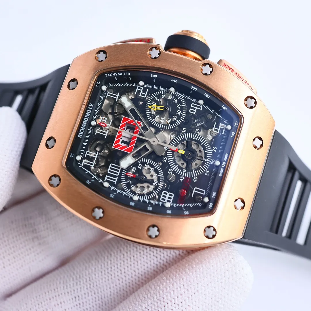 MultiPurpose RM Factory Richard Mille RM011-FM Rose Gold Chronograph –  Super Clone Watch 7402