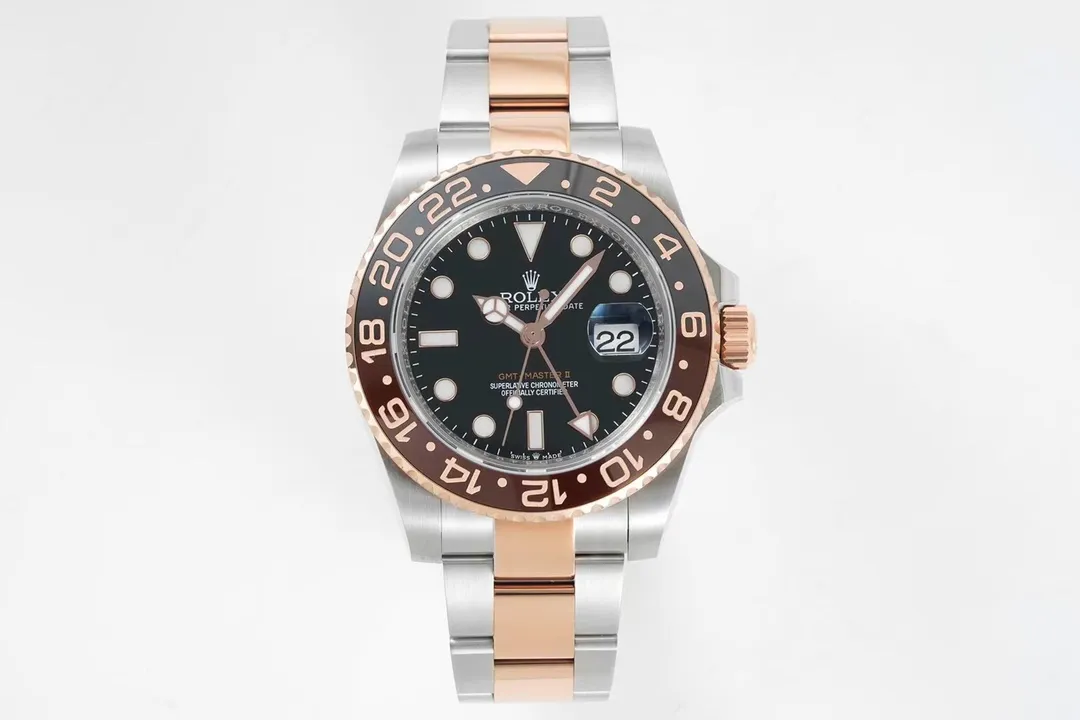 AR Factory Rolex GMT-Master II Everose Rolesor Steel and Rose Gold Root Beer Ceramic Bezel Watch OnTrend 362