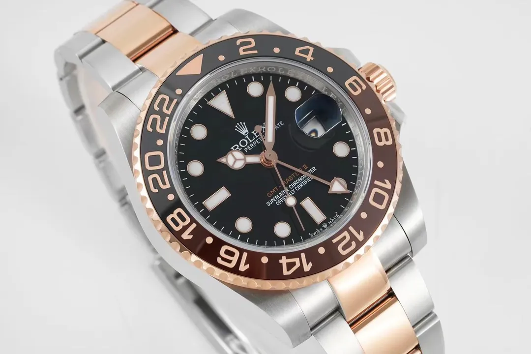 AR Factory Rolex GMT-Master II Everose Rolesor Steel and Rose Gold Root Beer Ceramic Bezel Watch OnTrend 362