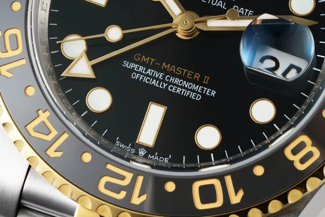 StreetReady AR Factory Rolex GMT-Master II Men’s Luxury Watch – Black Dial, Black Ceramic Bezel, Two-Tone Oyster 360