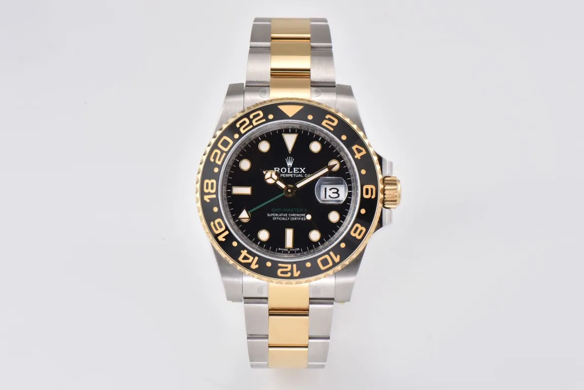 Elegant AR Factory Rolex GMT-Master II 116713LN Black Dial Ceramic Bezel Two-Tone Steel and Yellow Gold Oyst 367