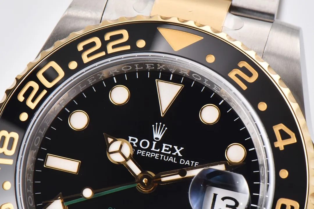 Elegant AR Factory Rolex GMT-Master II 116713LN Black Dial Ceramic Bezel Two-Tone Steel and Yellow Gold Oyst 367
