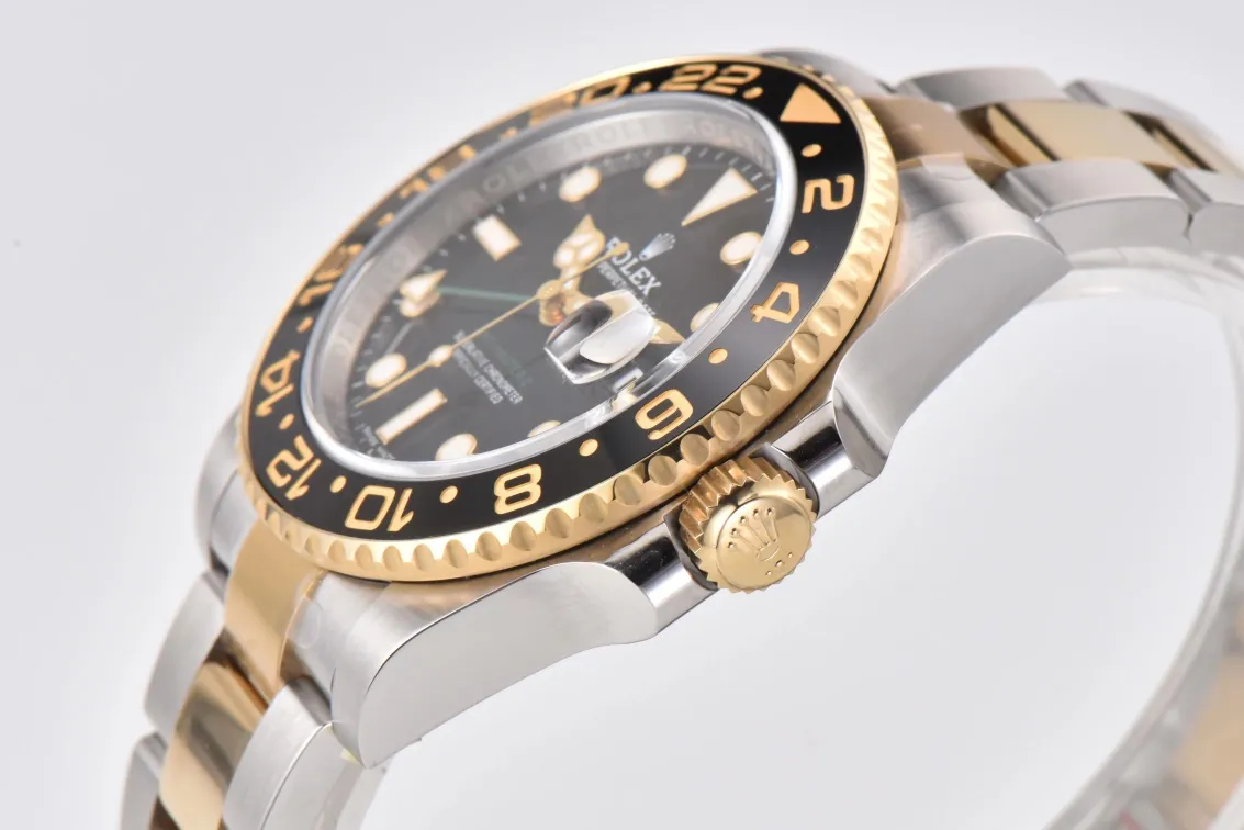 Elegant AR Factory Rolex GMT-Master II 116713LN Black Dial Ceramic Bezel Two-Tone Steel and Yellow Gold Oyst 367