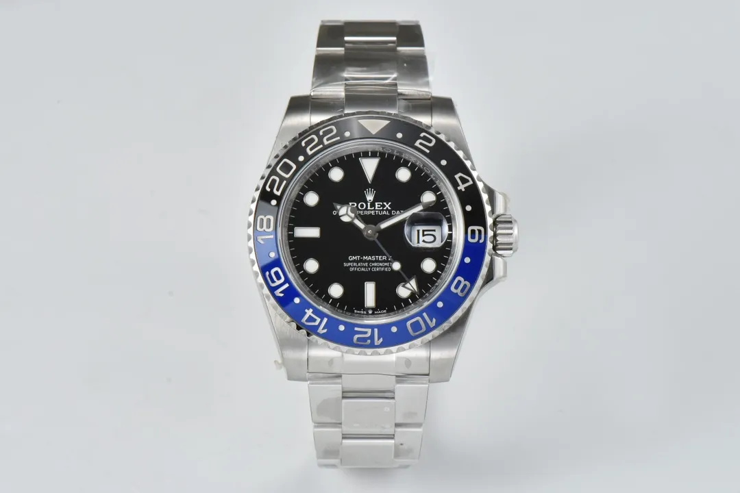 VS Factory Super Clone Rolex GMT-Master II Batman 126710BLNR Black Dial Blue Black Ceramic Bezel Stainless Steel Supportive 357