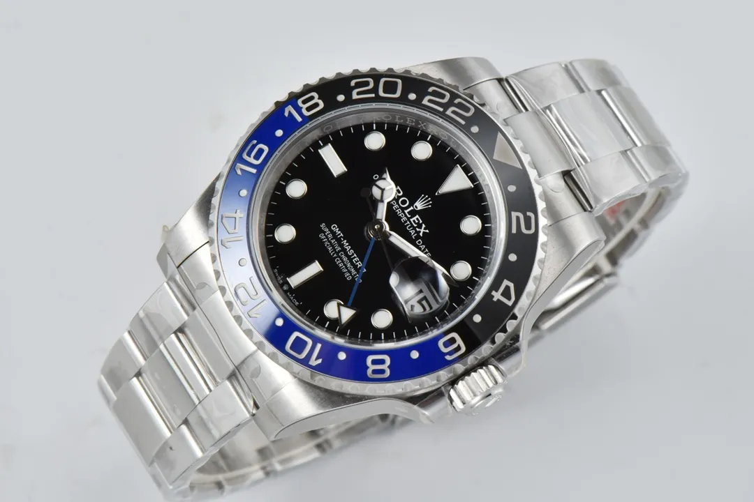 VS Factory Super Clone Rolex GMT-Master II Batman 126710BLNR Black Dial Blue Black Ceramic Bezel Stainless Steel Supportive 357