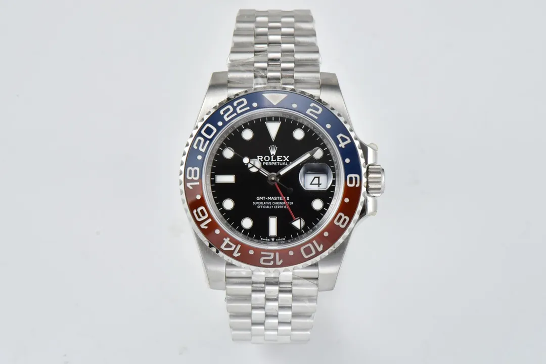 Sophisticated VS Factory Super Clone Rolex GMT-Master II Pepsi 126710BLRO Black Dial Red Blue Ceramic Bezel Stainless Steel Ju 4323