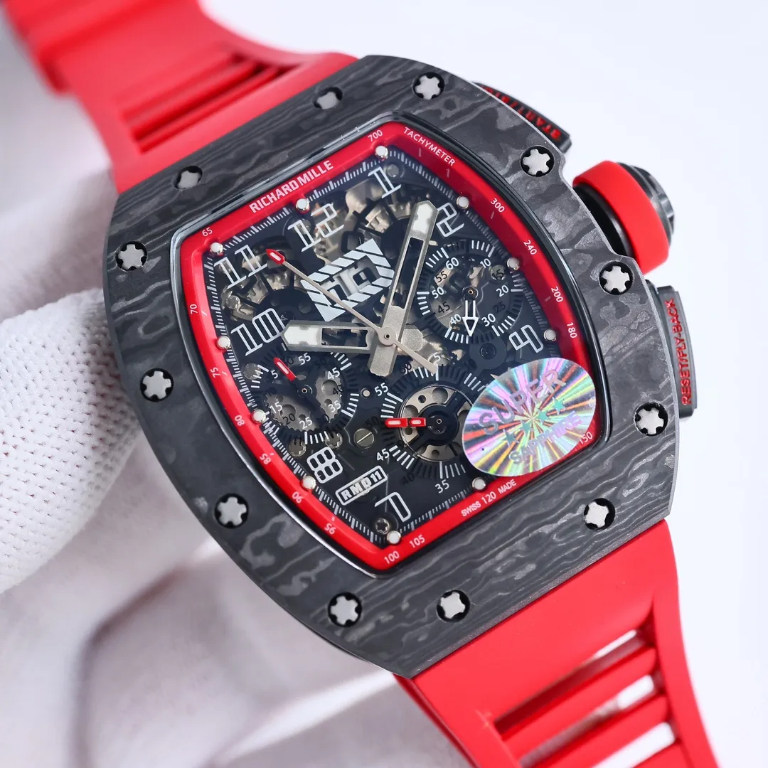 Thermal KV Factory Richard Mille RM011-FM Red Chronograph Super Clone Watch –  Replica Richard Mille 6537