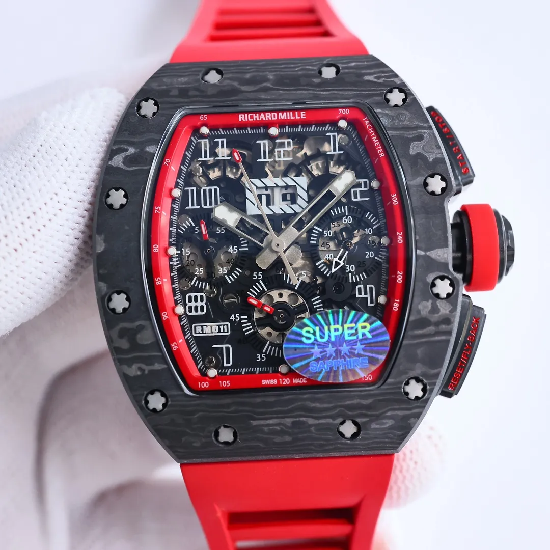 RM Factory Richard Mille RM011-FM Red Chronograph Super Clone Watch –  Replica Richard Mille SunProtective 7408