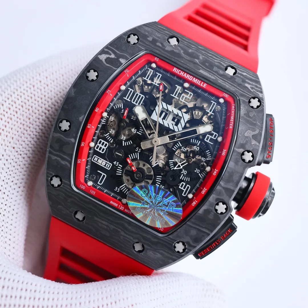 RM Factory Richard Mille RM011-FM Red Chronograph Super Clone Watch –  Replica Richard Mille SunProtective 7408