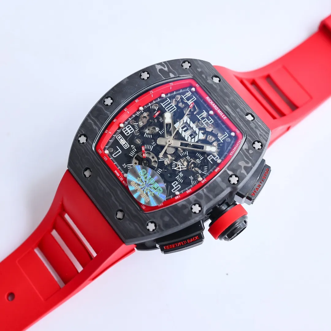 RM Factory Richard Mille RM011-FM Red Chronograph Super Clone Watch –  Replica Richard Mille SunProtective 7408