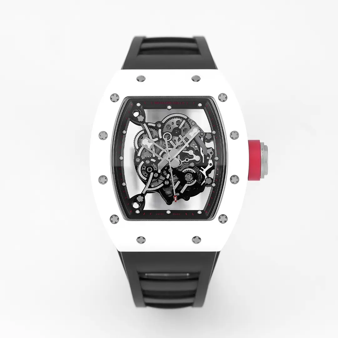 KV Factory Richard Mille White Ceramic Watch with Black Strap –  Super Clone Watches Edition Packable 6497