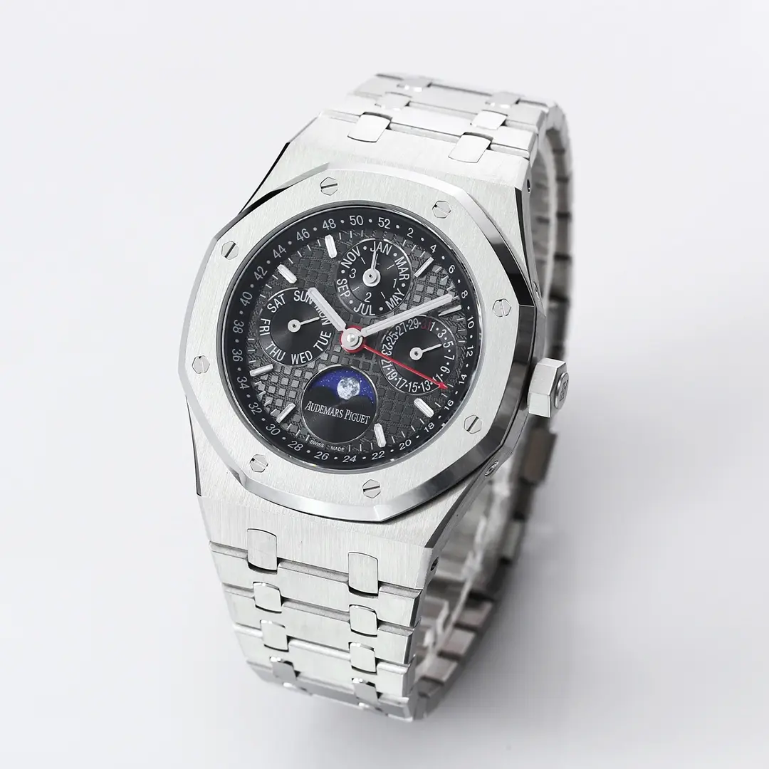Unique TWA Factory Audemars Piguet Royal Oak Perpetual Calendar Blue Dial Stainless Steel Super Clone Watch –  Replica 7812