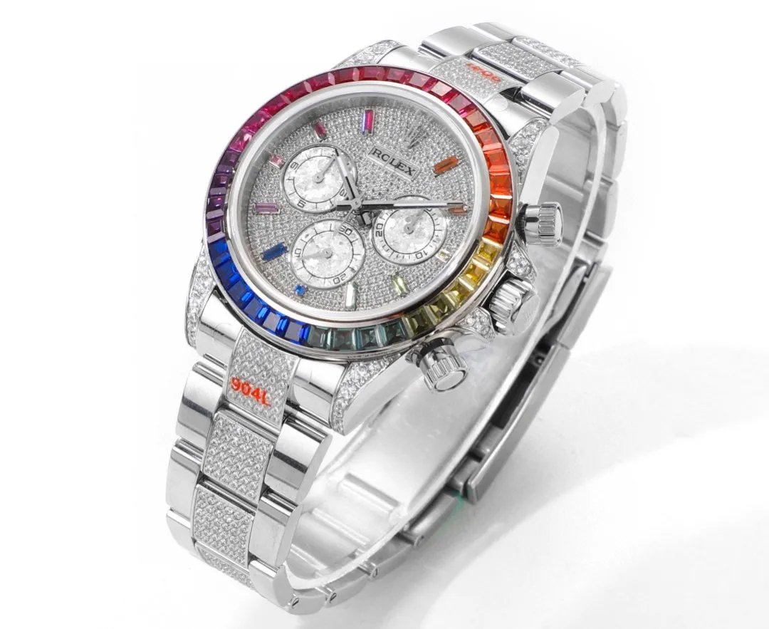 Tailored Rolex Daytona HB1 – Platinum Bezel, Stainless Steel Case, Automatic Mechanical VSF Watches Collection 31