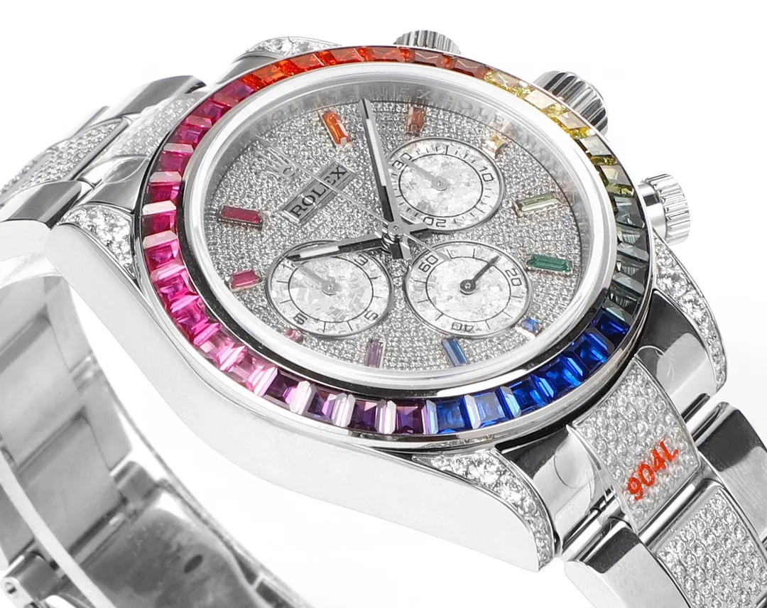Tailored Rolex Daytona HB1 – Platinum Bezel, Stainless Steel Case, Automatic Mechanical VSF Watches Collection 31