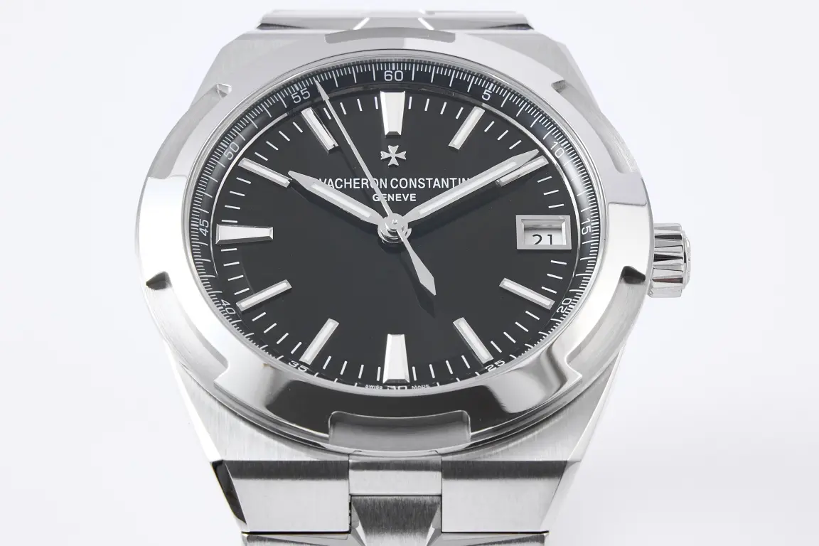 FreshLook GS Factory Vacheron Constantin Overseas 4500V Series – Silver Stainless Steel Super Clone Watch with Black Dial, Automatic Movement, Best Replica Quality 5758