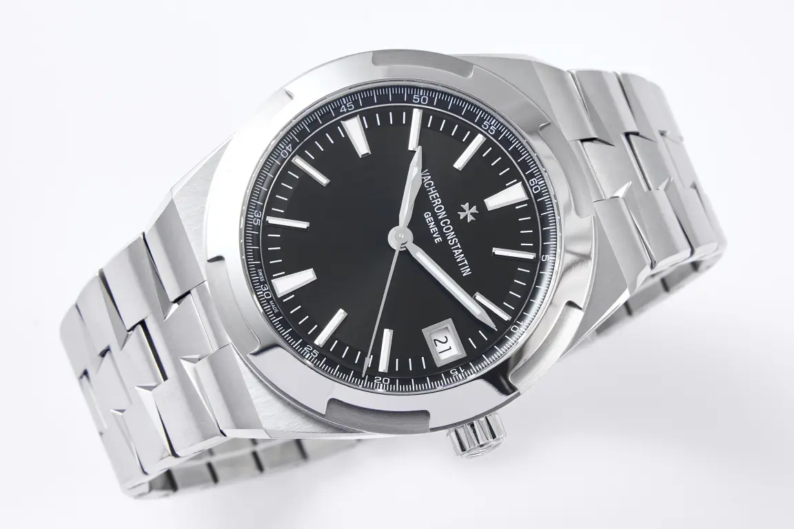 FreshLook GS Factory Vacheron Constantin Overseas 4500V Series – Silver Stainless Steel Super Clone Watch with Black Dial, Automatic Movement, Best Replica Quality 5758