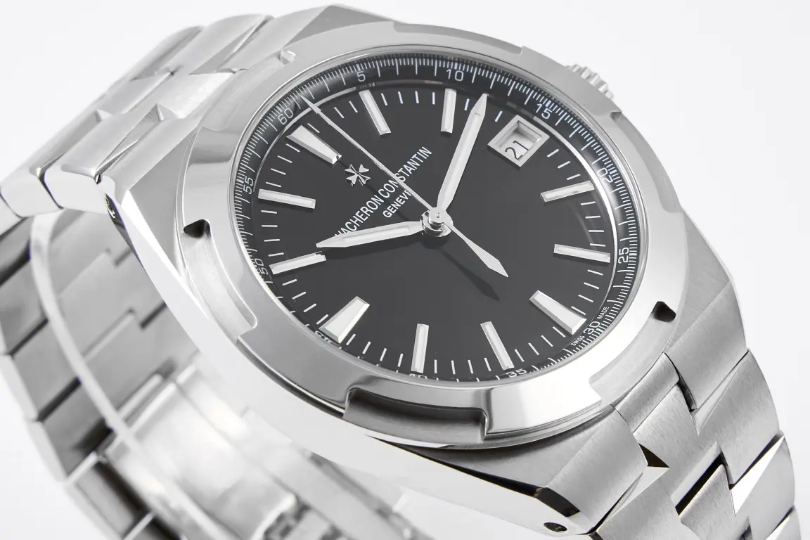 FreshLook GS Factory Vacheron Constantin Overseas 4500V Series – Silver Stainless Steel Super Clone Watch with Black Dial, Automatic Movement, Best Replica Quality 5758