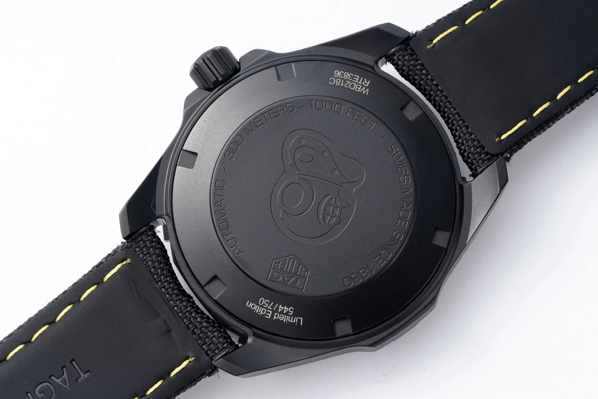V6 Factory TAG Heuer Series Watch – Black Carbon Fiber Dial, Yellow Stitching Strap, Formal &  Style, SW200 Movement, Super Clone Replica Edition HighQuality 4099