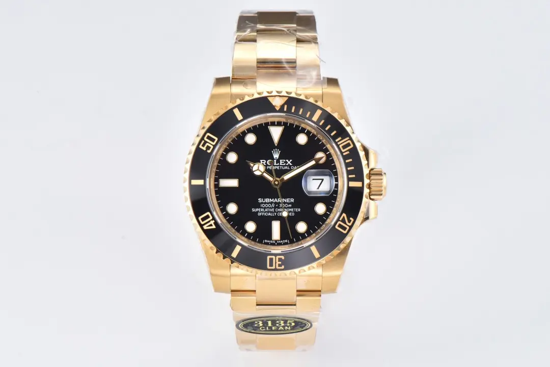 HighPerformance VS Factory Rolex Submariner 40mm 116618 Series – Black Dial, Gold Stainless Steel, Diver Collection 326