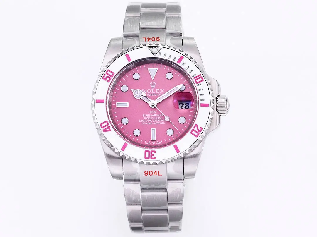 Rolex Submariner PARAKEET – Custom Pink Gradient Dial, Stainless Steel Luxury Timepiece RelaxedFit 332