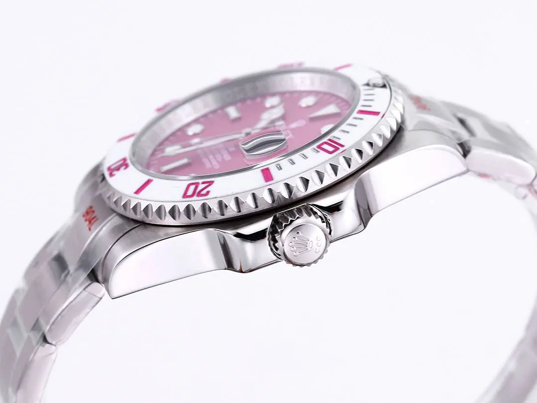 Rolex Submariner PARAKEET – Custom Pink Gradient Dial, Stainless Steel Luxury Timepiece RelaxedFit 332