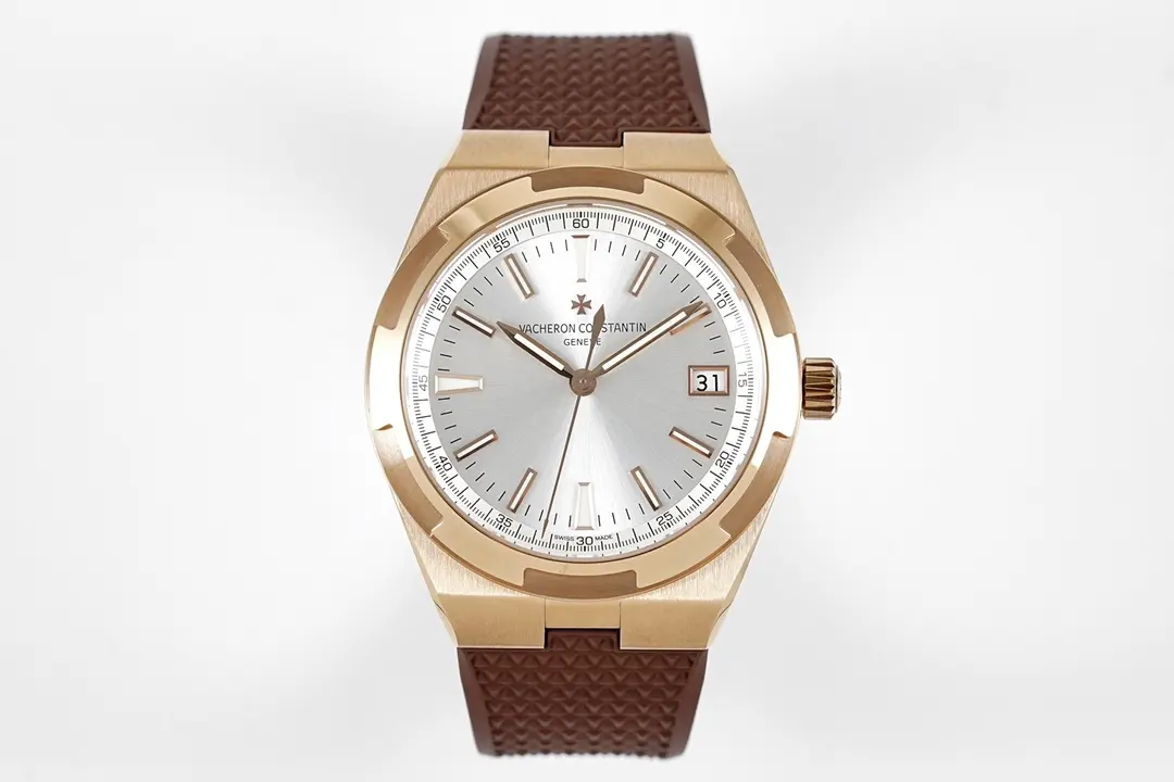 Popular MKS Factory Vacheron Constantin Overseas Automatic Watch – Rose Gold Case, Brown Strap, Interchangeable Band System, Super Clone Watch 6686