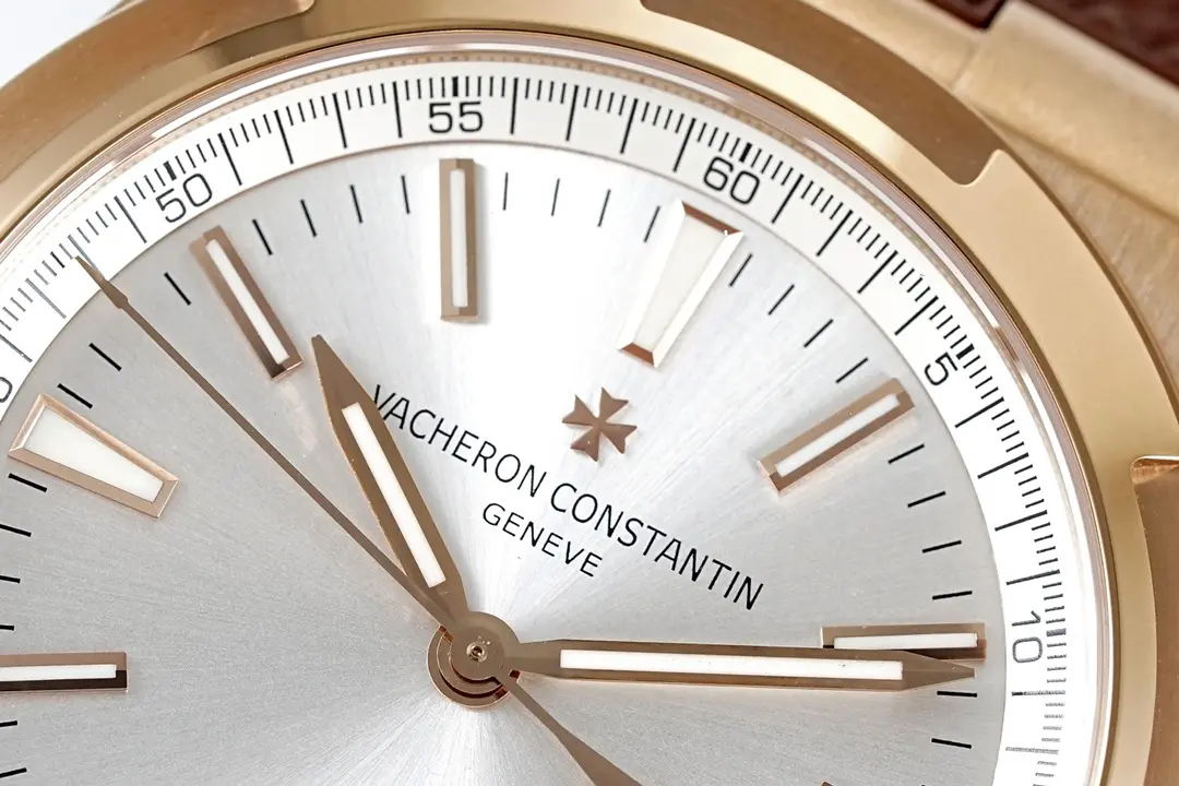 Attractive 8F Factory Vacheron Constantin Overseas Automatic Watch – Rose Gold Case, Brown Strap, Interchangeable Band System, Super Clone Watch 4131