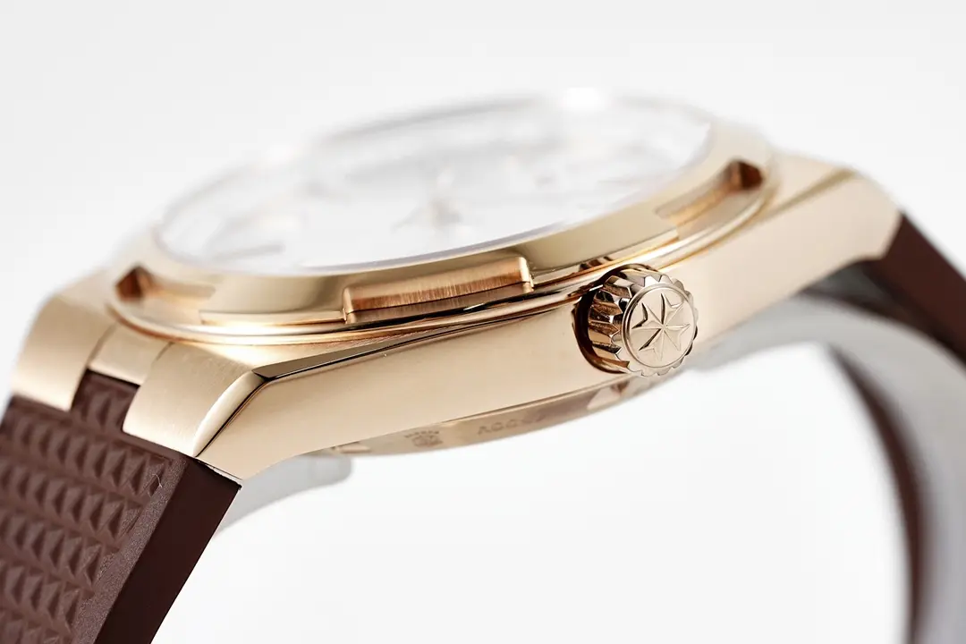 Attractive 8F Factory Vacheron Constantin Overseas Automatic Watch – Rose Gold Case, Brown Strap, Interchangeable Band System, Super Clone Watch 4131