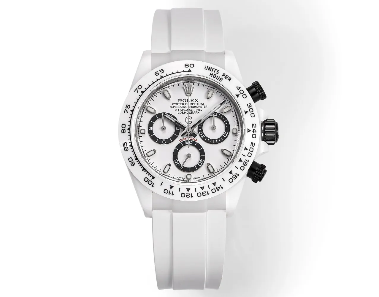 Rolex Daytona x Picasso Limited Edition White Ceramic Daytona Watch – Charles the Great Design by VSF Watches Collection AllSeason 44