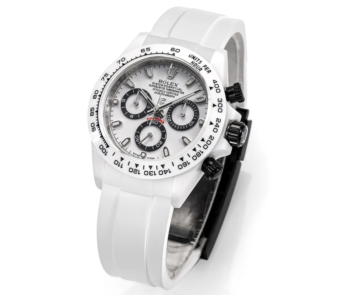 Rolex Daytona x Picasso Limited Edition White Ceramic Daytona Watch – Charles the Great Design by VSF Watches Collection AllSeason 44