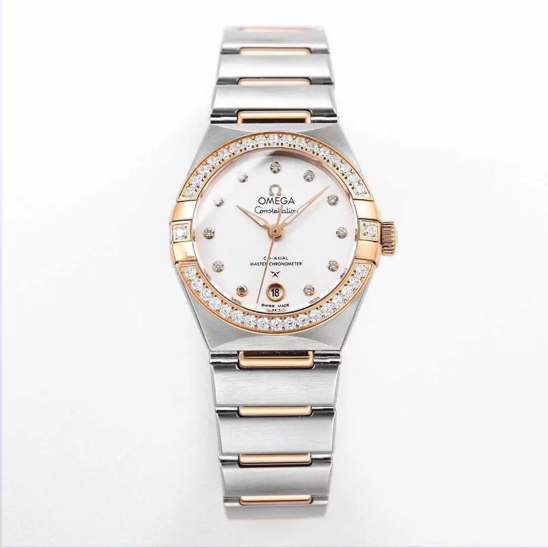 Comfortable Omega Constellation 29mm White Dial Two-Tone VSF Watch Replica –  Quality VSF Timepiece Collection 428