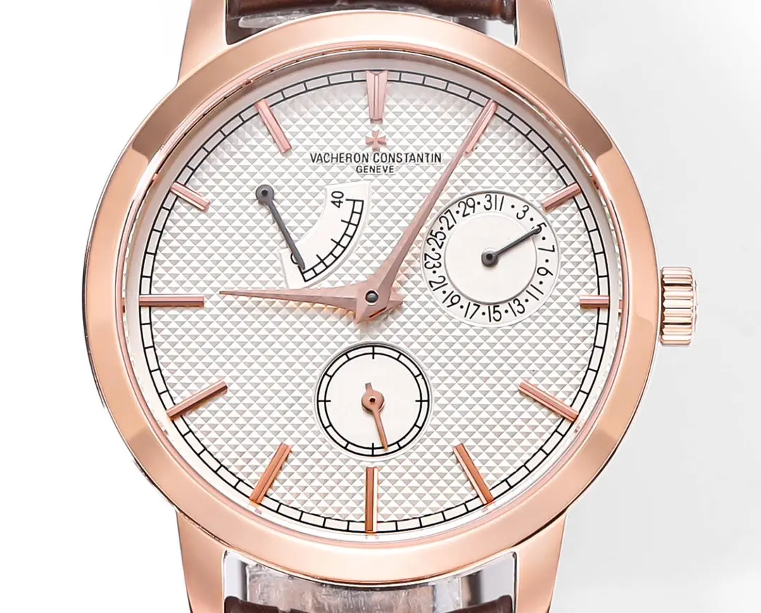 8F Factory Vacheron Constantin Traditionnelle 83520 000R-9909 Rose Gold Mechanical Watch with Brown Leather Strap – Best Super Clone Edition TopPick 4246