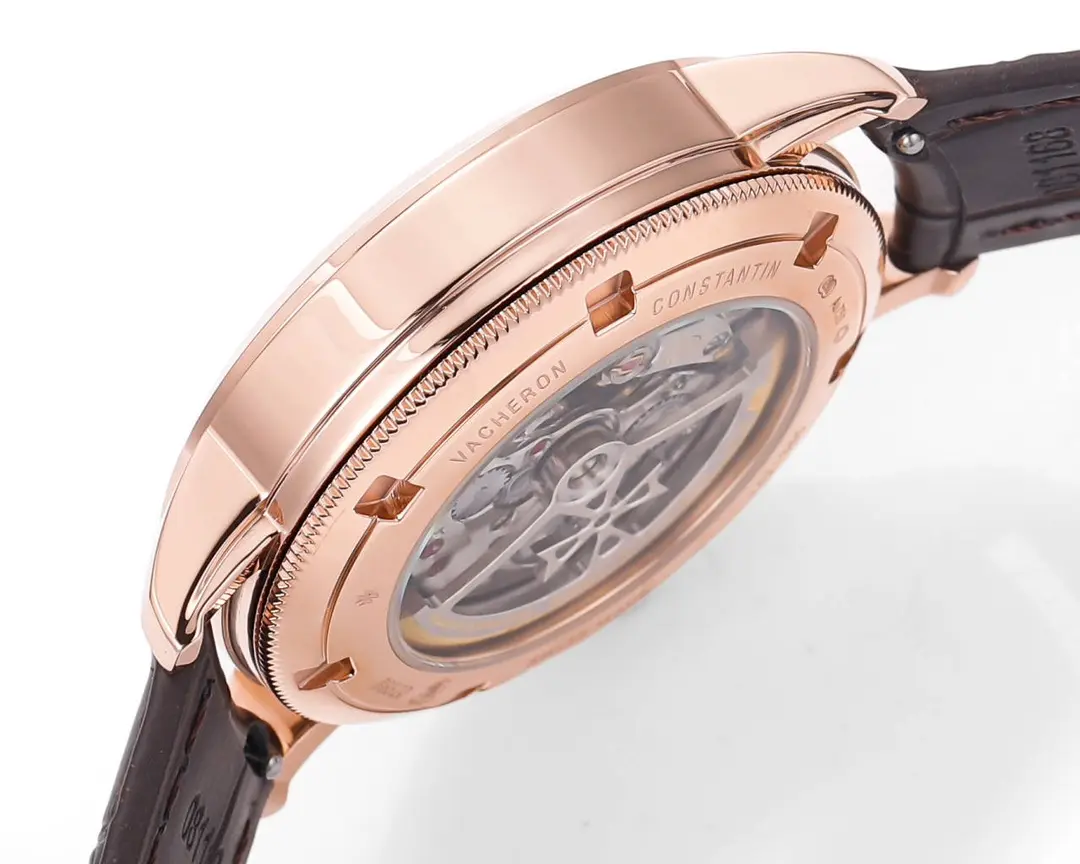 8F Factory Vacheron Constantin Traditionnelle 83520 000R-9909 Rose Gold Mechanical Watch with Brown Leather Strap – Best Super Clone Edition TopPick 4246