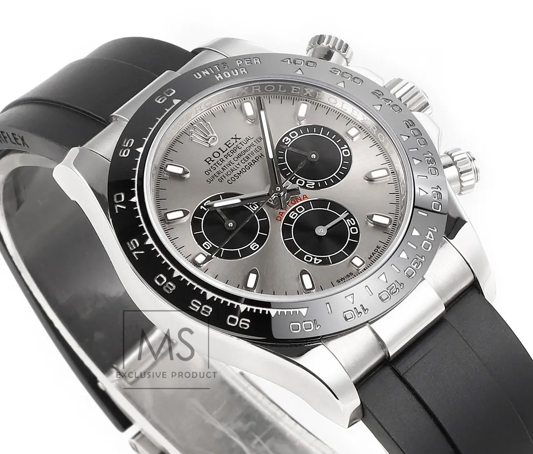 AR Factory Rolex Daytona 4130 – Black Rubber Strap, Panda Dial, Ultra-Thin Case by VSF Watches Official Store Effortless 4906
