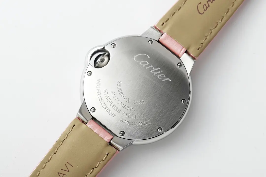 3K Factory AF Cartier Ballon Bleu 33 Pink Leather – Top Quality Replica Watch Unique 5209