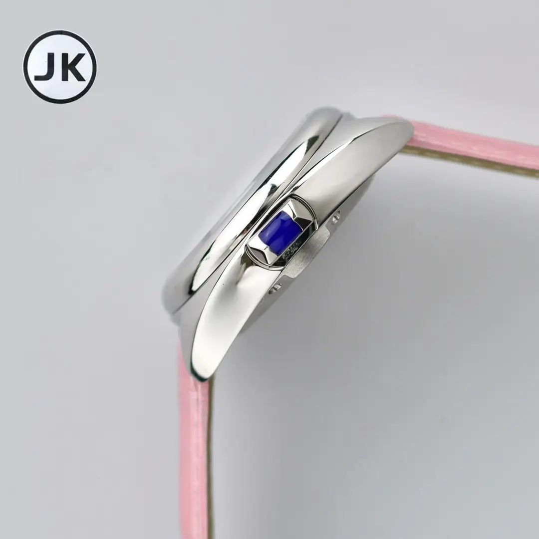 3K Factory Cartier Cle de Cartier Automatic Pink Leather – Best Replica Watches Effortless 2856