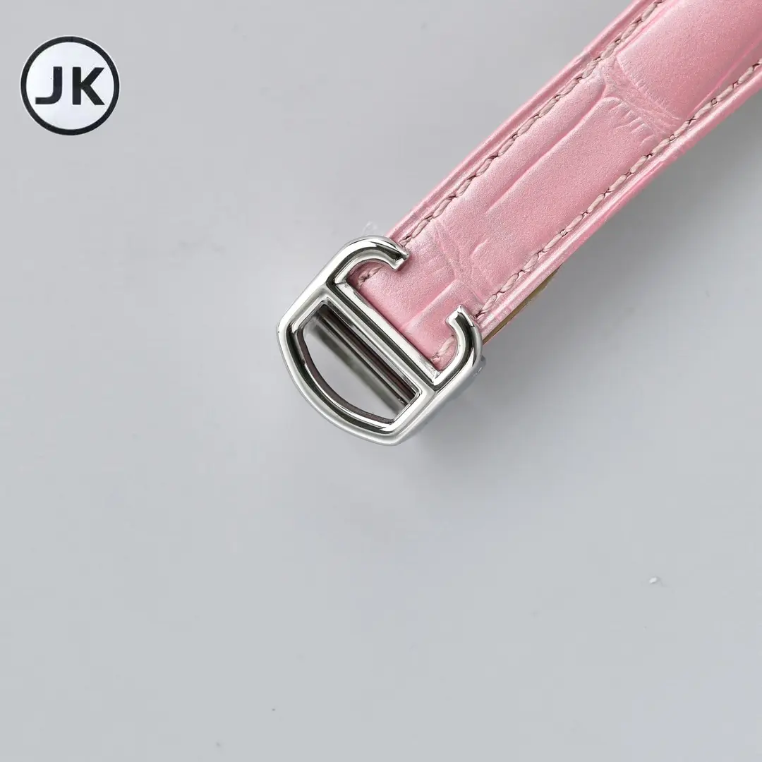 3K Factory Cartier Cle de Cartier Automatic Pink Leather – Best Replica Watches Effortless 2856