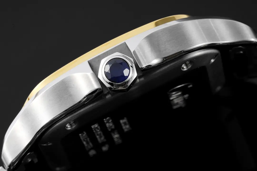 GoAnywhere 3K Factory Cartier Santos de Cartier Watch Silver Gold White – Best Replica Watch 5151