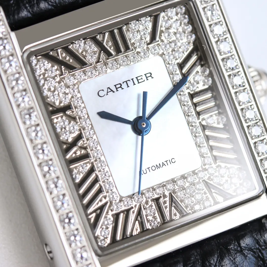 3K Factory Cartier Tank MK3 Automatic Watch Black Leather – Top Replica Watch GoAnywhere 2758