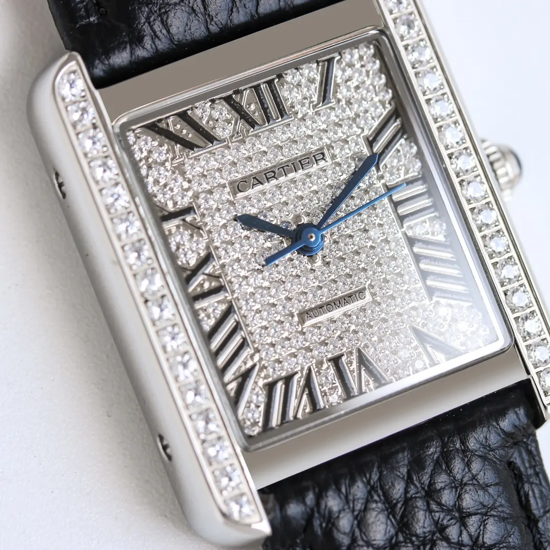 3K Factory Cartier Tank MK3 Automatic Watch Black Leather – Top Replica Watch GoAnywhere 2758