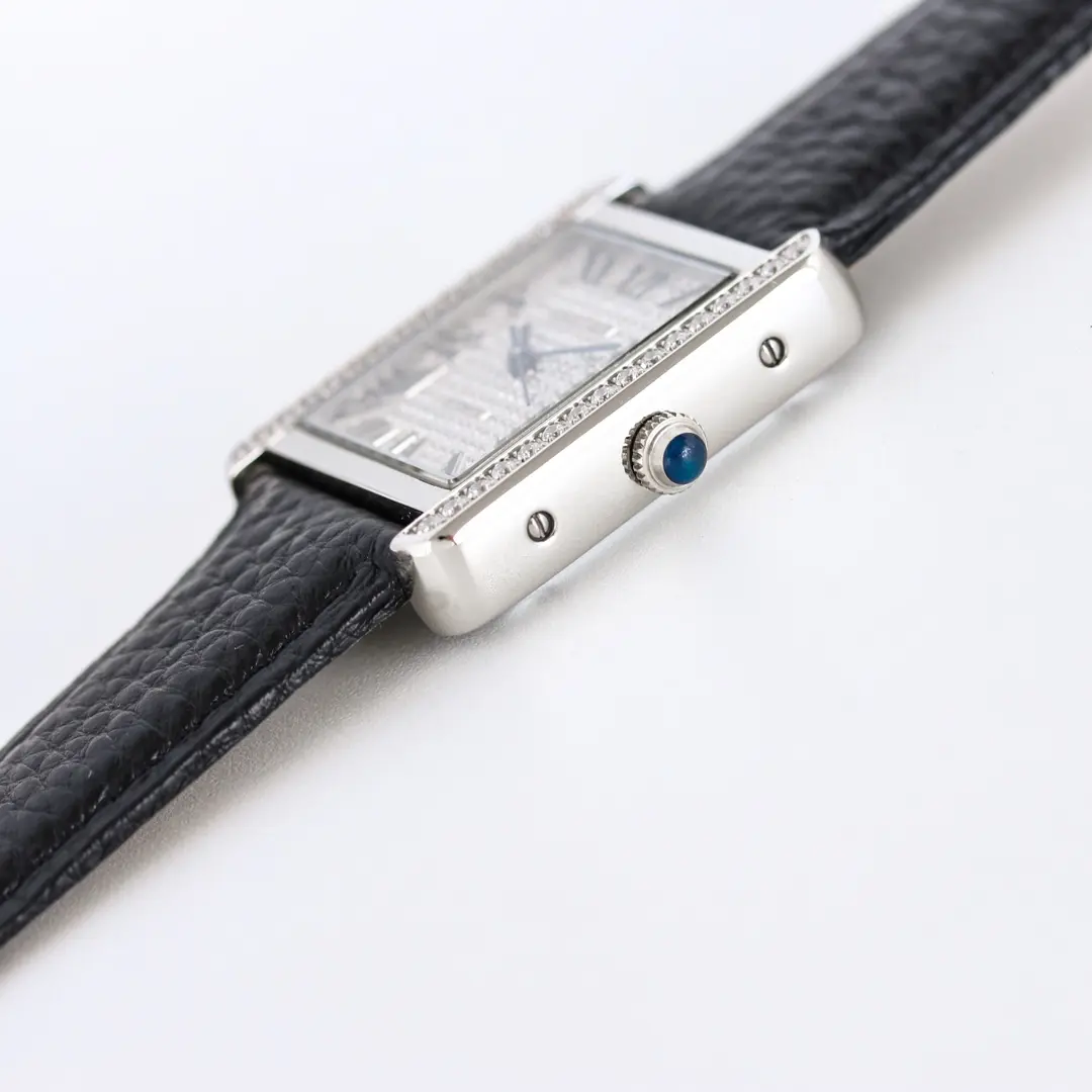 3K Factory Cartier Tank MK3 Automatic Watch Black Leather – Top Replica Watch GoAnywhere 2758