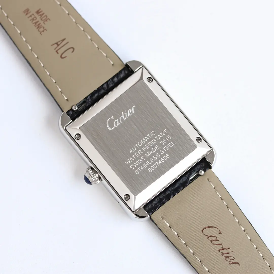 3K Factory Cartier Tank MK3 Automatic Watch Black Leather – Top Replica Watch GoAnywhere 2758