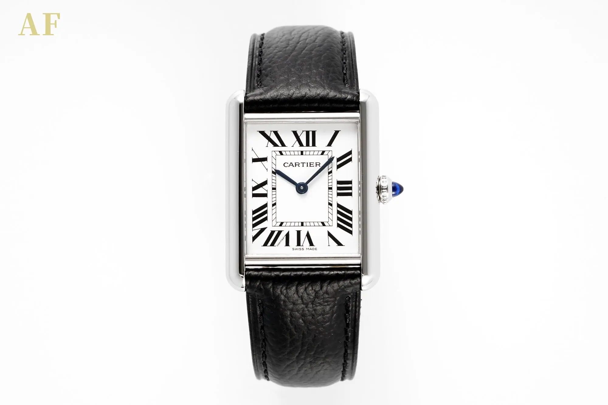 3K Factory Cartier Tank Solo Quartz Watch Black Leather – Top Replica Watch ZipUp 2759