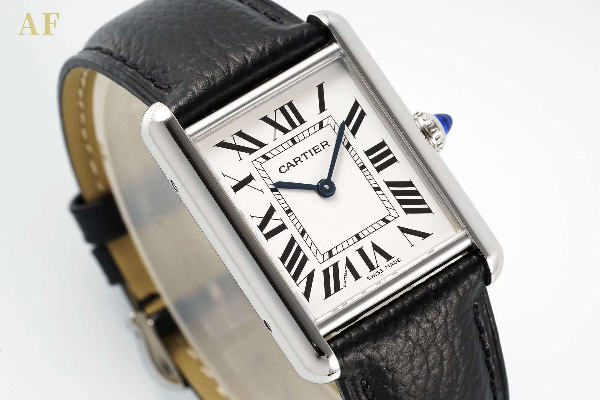 3K Factory Cartier Tank Solo Quartz Watch Black Leather – Top Replica Watch ZipUp 2759