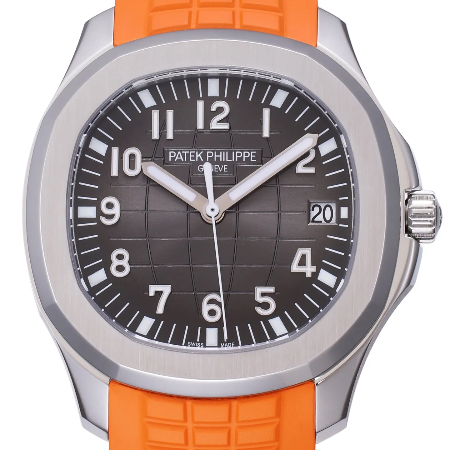 3K Factory Patek Philippe Aquanaut Black Dial Orange Rubber Strap Dive Watch Breathable 5162