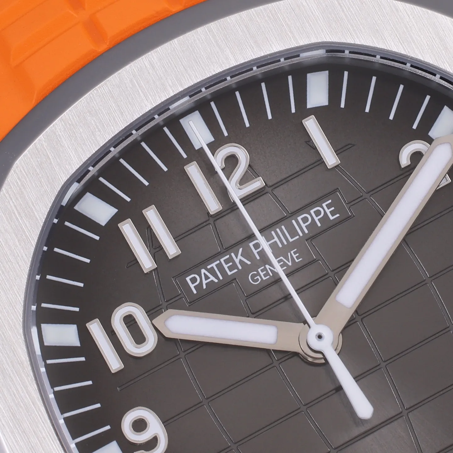 3K Factory Patek Philippe Aquanaut Black Dial Orange Rubber Strap Dive Watch Breathable 5162