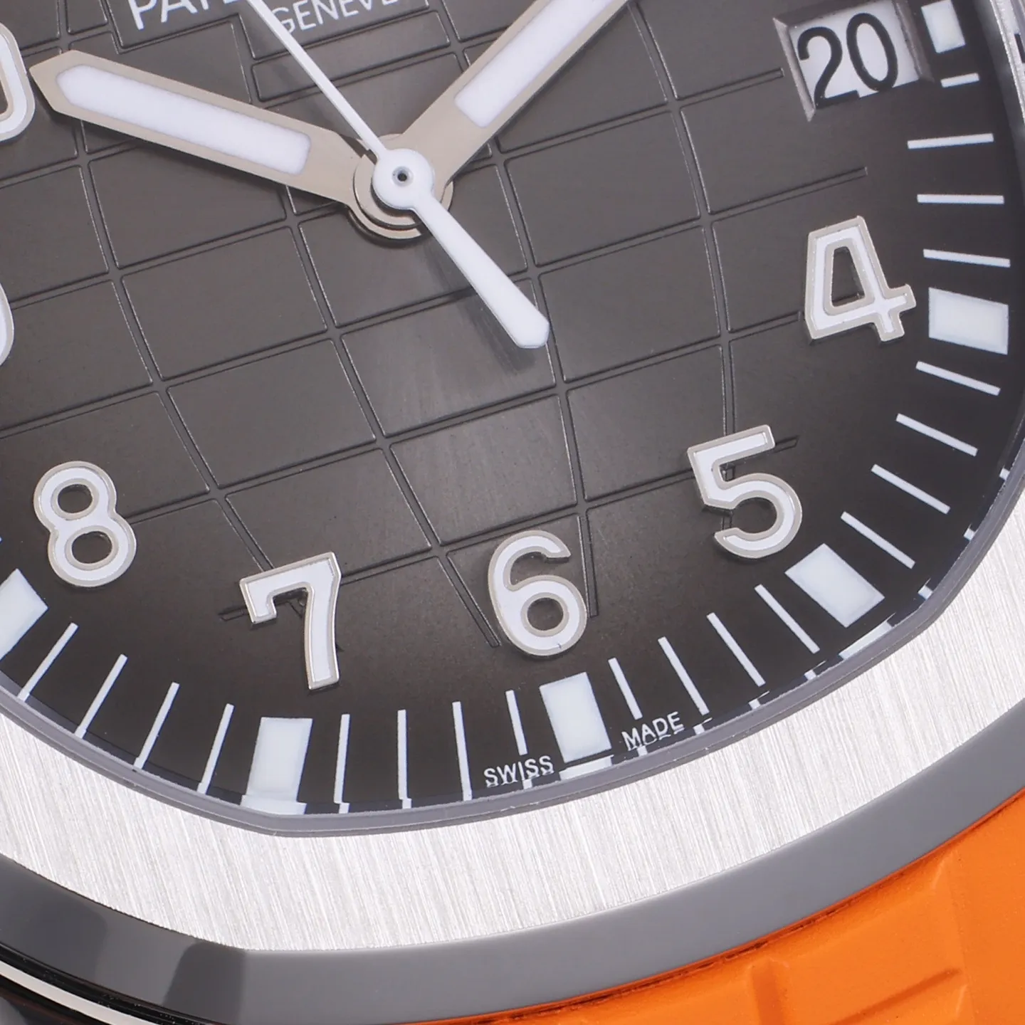 3K Factory Patek Philippe Aquanaut Black Dial Orange Rubber Strap Dive Watch Breathable 5162