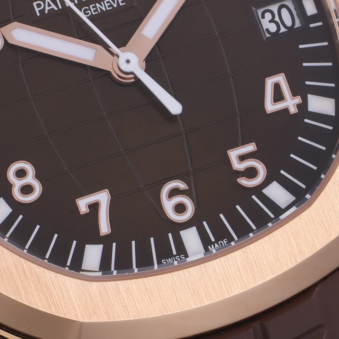 3K Factory Patek Philippe Aquanaut Rose Gold Case Brown Dial Rubber Strap Watch OdorResistant 5169