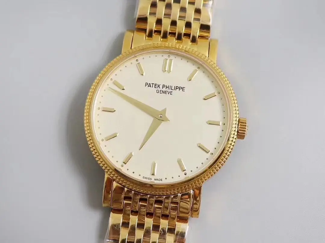 Versatile 3K Factory Patek Philippe Calatrava 5120G Gold Super Clone Replica Watch 3507