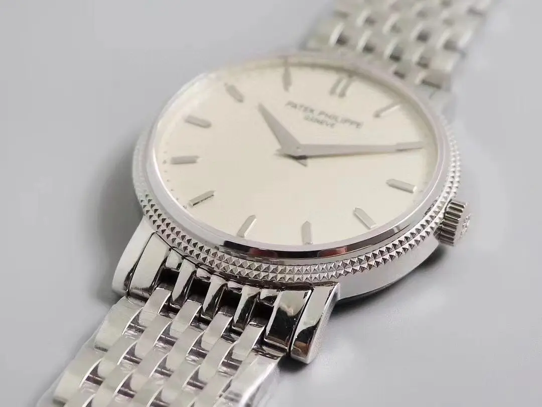 Affordable 3K Factory Patek Philippe Calatrava 5120G Silver Super Clone Replica Watch 3506
